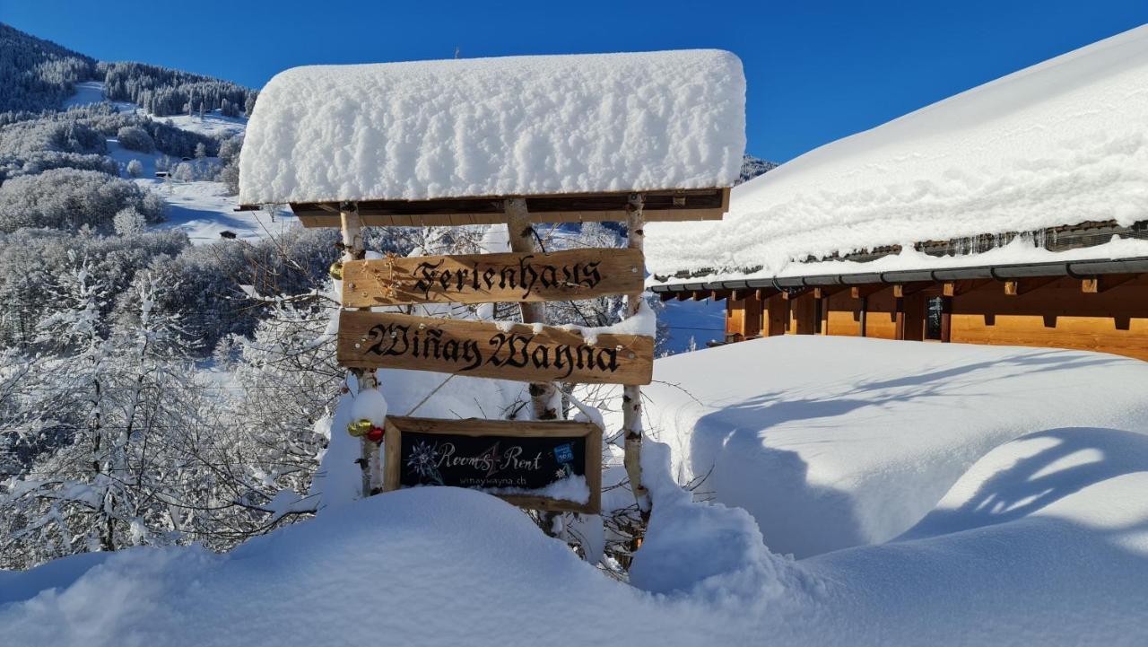 Ferienhaus & Ferienwohnung Winay Wayna Gotschna Blick Klosters Exterior foto